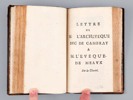 [ Recueil de 6 lettres de Fénelon à Bossuet, en éditions originales ] Lettre de M. Larcheveque Duc de Cambray à M. l'Eveque de Meaux Pour répondre à ...