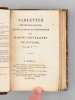 Tablettes chronologiques généalogiques et historiques des Maisons Souveraines de l'Europe. V****, M. ; [ VITON DE SAINT-ALLAIS, Nicolas ]