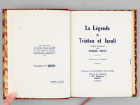 La Légende de Tristan et Iseult. Poème renouvelé par Georges Vertut. 10 hors texte de R.-J. Sornas
