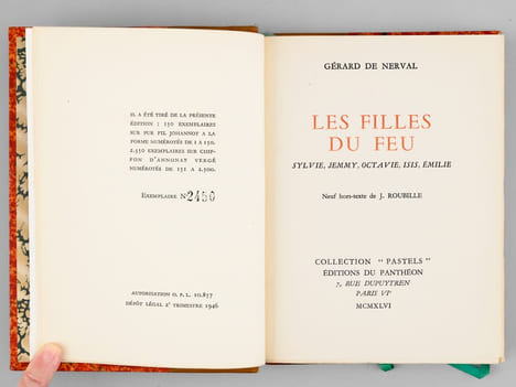 Les Filles du Feu. Sylvie, Jemmy, Octavie, Isis, Emilie. Neuf hors-texte de Roubille. NERVAL, Gérard de