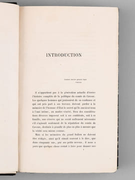 Oeuvre Parlementaire du Comte de Cavour.. CAVOUR, Comte de (ARTOM ; BLANC, Albert)