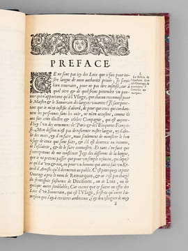 Remarques sur la Langue Françoise. Fac similé de l'édition originale. FAVRE DE VAUGELAS, Claude ; (STREICHER, Jeanne)
