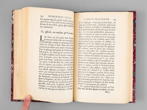 Remarques sur la Langue Françoise. Fac similé de l'édition originale. FAVRE DE VAUGELAS, Claude ; (STREICHER, Jeanne)