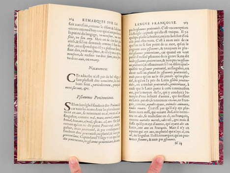 Remarques sur la Langue Françoise. Fac similé de l'édition originale. FAVRE DE VAUGELAS, Claude ; (STREICHER, Jeanne)