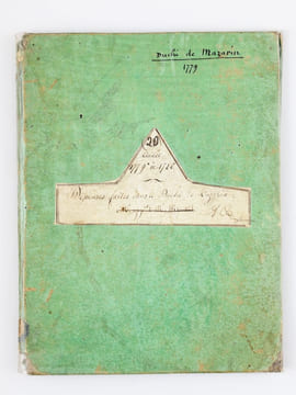 Duché de Mazarin [ Manuscrit ] Recueil de pièces originales relatives aux dépenses faites dans le Duché de Mazarin Année 1779 à 1780. Collectif ; ...