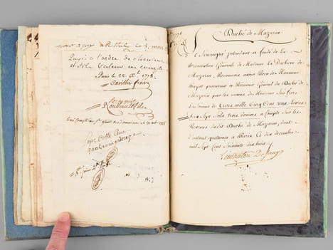 Duché de Mazarin [ Manuscrit ] Recueil de pièces originales relatives aux dépenses faites dans le Duché de Mazarin Année 1779 à 1780. Collectif ; ...