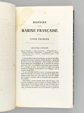 Histoire de la Marine Française (4 Tomes - Complet). SUE, Eugène
