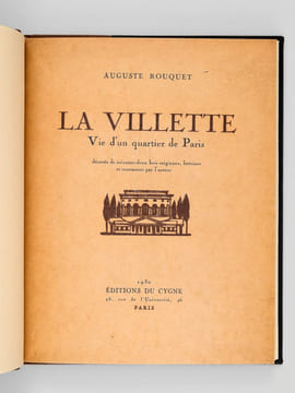 La Villette. Vie d'un Quartier de Paris. ROUQUET, Auguste