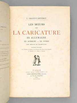 Les Moeurs et la Caricature en Allemagne, en Autriche, en Suisse.. GRAND-CARTERET, J.