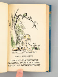 Poèmes (coll. Bibliothèque de Cluny, ensemble de 7 volumes reliés) : vol. 27 Fêtes galantes - Jadis et Naguère ; vol. 28. Parallèlement - Invectives ; vol. 31 Sagesses - Liturgies intimes ; vol. 32 Poèmes saturniens  - Premiers vers ; vol. 37 Romances sans paroles - Dédicaces - Epigrammes ; vol. 38 La bonne chanson - Amour - Bonheur - Chanson pour elle ; vol. 39 Odes en son honneur - Elegies - Dans le slimbes - Chair - Le livre posthume - Poèmes divers
