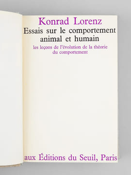 [ Ensemble de 4 ouvrages reliés dans reliures assorties ) L'envers du miroir - une histoire naturelle de la connaissance ; Essais sur le comportement ...