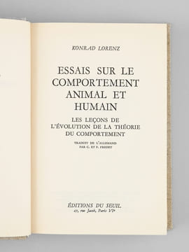[ Ensemble de 4 ouvrages reliés dans reliures assorties ) L'envers du miroir - une histoire naturelle de la connaissance ; Essais sur le comportement ...
