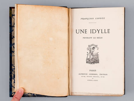[ Ensemble de 7 livres édit. Alphonse Lemerre, sous reliure cuir assortie ] Arrière-Saison, poésies ; Le Cahier Rouge, poésies ; Madame de Maintenon, ...
