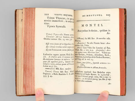 Vibius Sequester De Fluminibus, Fontibus, Lacubus, Nemoribus, Paludibus, Montibus, Gentibus quorum apud Poëtas mentio fit. Ex Recensione Francisci ...