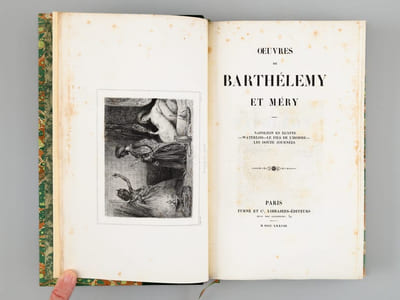 Oeuvres de Barthélémy et Méry (2 Tomes - Complet) Tome I : Oeuvres de Barthélemy. Napoléon en Egypte. Waterloo. Le Fils de l'Homme. Les Douze Journées ; Tome II : Némésis