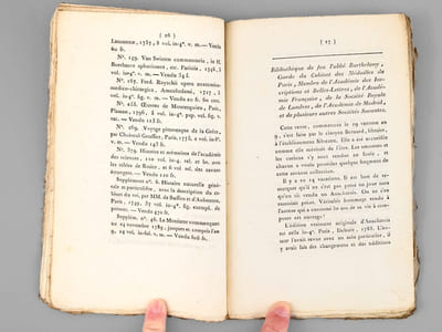 Essai d'une Bibliographie Annuelle, ou Résumé des différens Catalogues de Livres qui ont paru dans le cours de l'an 9 ; avec les prix des Articles. 