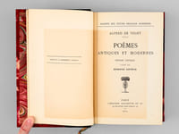 [ 2 livres reliés en un volume ] Poèmes antiques et modernes ; Les Destinées, poèmes philosophiques.