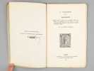 A. Barbier. Bibliographie. [ Edition originale ] Préface par Ph. Chasles, de la première édition des Iambes non réimprimée dans les autres - L. Foy, ...