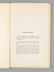 Appendice à la Seconde Edition de la Bibliographie Romantique, suivi de la Table des Noms, des Ecrivains et des Artistes du XIXe siècle cités dans ce livre, et de celle des ouvrages qui y sont décrits