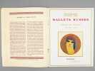 Programme Officiel des Ballets Russes. Septième Saison des Ballets Russes organisée par M. Serge de Diaghilew avec le concours de M. Gabriel Astruc, ...