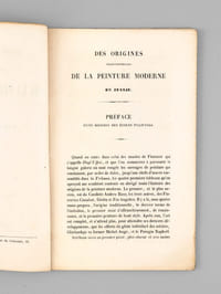 Des origines traditionnelles de la Peinture moderne en Italie [ Edition originale ]