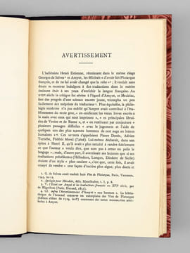 Les vies des hommes illustres grecs et romains - Pericles et Fabius Maximus. AMYOT, Jacques (1513-1593) ; CLEMENT, Louis