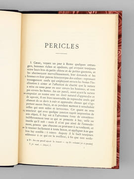Les vies des hommes illustres grecs et romains - Pericles et Fabius Maximus. AMYOT, Jacques (1513-1593) ; CLEMENT, Louis