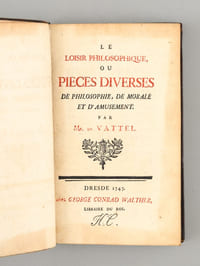 Le Loisir Philosophique, ou Pièces diverses de Philosophie, de Morale et d'Amusement