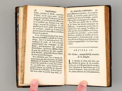 Constitutions pour la Maison des Nouvelles Catholiques de Paris
