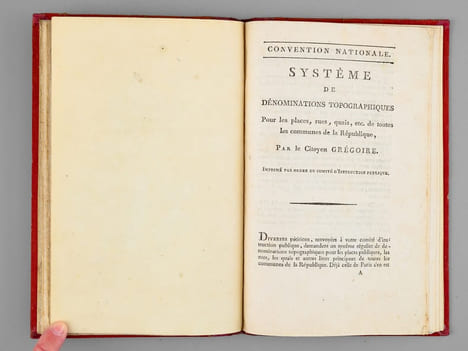 [ 4 brochures en édition originale : ] Convention Nationale. Instruction Publique. Rapport sur la Bibliographie, par Grégoire. Séance du 22 Germinal, ...