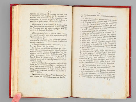 [ 4 brochures en édition originale : ] Convention Nationale. Instruction Publique. Rapport sur la Bibliographie, par Grégoire. Séance du 22 Germinal, ...
