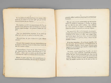 Requête de Mme la Maréchale Brune au Roi [ Edition originale ] "Sire, …Un horrible attentat a été commis sous le règne de Votre Majesté. Un des grands ...