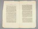 Aux Gardes Nationales de France [ Edition originale ] "C'est surtout vous, brave Garde Nationale de Paris : vous qui occupez, à juste titre, le ...