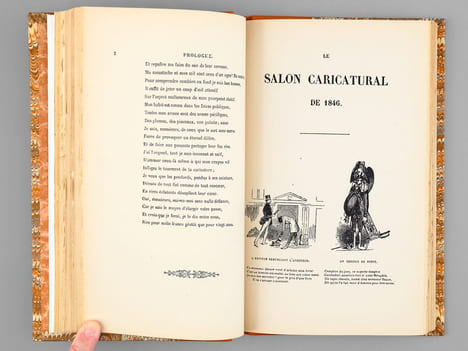 Oeuvres en collaboration : Ideolus  - Le Salon caricatural - Causeries du tintamarre. BAUDELAIRE, Charles ; MOUQUET, Jules