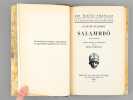 Salammbô (2 tomes, complet). FLAUBERT, Gustave ; DUMESNIL, René