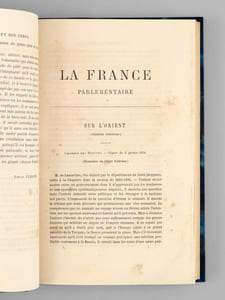 La France parlementaire (1834-1851) , oeuvres oratoires et écrits politiques, précédés d'une étude sur la vie et les oeuvres Lamartine par Louis Ulbach (6 tomes, complet)