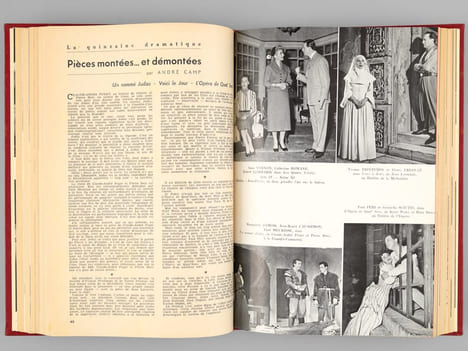 L'Avant-Scène, journal du théâtre [ ensemble de 204 numéros en 20 volumes reliés, du n° 83 du 5 novembre 1953 au n° 286 du 15 avril 1963). ...