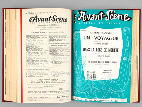 L'Avant-Scène, journal du théâtre [ ensemble de 204 numéros en 20 volumes reliés, du n° 83 du 5 novembre 1953 au n° 286 du 15 avril 1963). ...