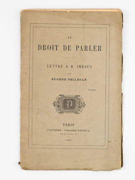 [ Lot de 9 brochures en édition originale : ] Le Droit de Parler. Lettre à M. Imhaus [ On joint ] Le 31 Mai [ On joint ] Adresse au Roi Coton [ On ...