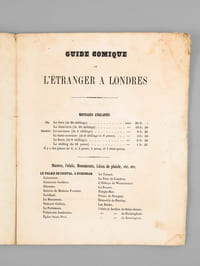 Guide Comique de l'Etranger à Londres. Album de Croquis amusants contenant Tous les Renseignements utiles sur Londres et ses environs.