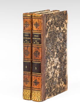 Essais littéraires de Saint-Just (2 tomes, complet). SAINT-JUST [ Godard d'Aucourt de Saint-Just, Claude (1769-1826) ]