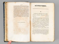 Le Livre noir de messieurs Delavau et Franchet, ou répertoire alphabétique de la police politique sous le ministère déplorable ; ouvrage imprimé d'après les registres de l'administration ; précédé d'une introduction par M. Année. (4 tomes reliés en 2 volumes, complet)