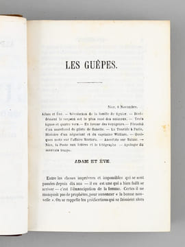 Les Guêpes, revue philosophique et littéraire des évènements contemporains (numéros 1 à 52, reliés en 2 volumes). KARR, Alphonse