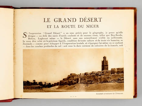 Bibliothèque du Tourisme Algérien (6 brochures reliées en un volume, complet) : Le Grand Désert et la route du Niger ; Les premières oasis et le M'Zab ...