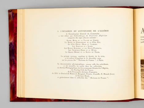 Bibliothèque du Tourisme Algérien (6 brochures reliées en un volume, complet) : Le Grand Désert et la route du Niger ; Les premières oasis et le M'Zab ...