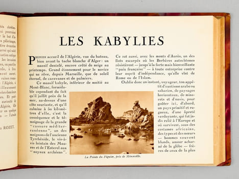 Bibliothèque du Tourisme Algérien (6 brochures reliées en un volume, complet) : Le Grand Désert et la route du Niger ; Les premières oasis et le M'Zab ...