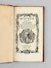 Oeconomie de la Vie Humaine. Ouvrage traduit en François sur la Traduction Angloise du Manuscrit Indien d'un ancien Bramine. DAINE, Marius Jean ...