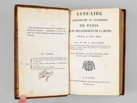 Annuaire administratif et statistique de Paris et du Département de la Seine, pour l'An 1806 [ Edition originale ]