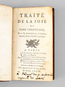 Traité de la Joie de l'Ame Chrétienne