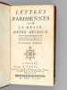 Lettres Parisiennes sur le Désir d'être Heureux (2 Parties - Complet). Anonyme ; [ JACQUIN, Abbé Armand Pierre ]